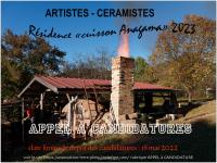 Appel à résidence  année 2023 , Association Terre-Plein promotion de la céramique contemporaine , organisation de résidences d'artistes 